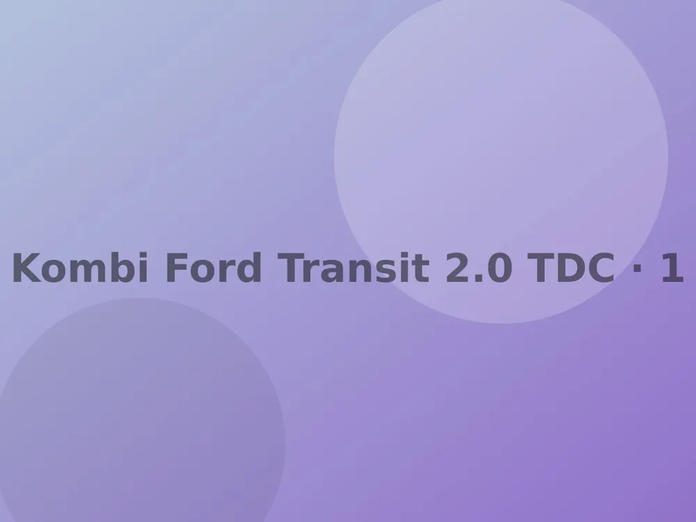 Kombi Ford Transit 2.0 TDCi, 2017, teretni