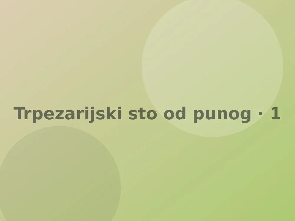 Trpezarijski sto od punog drveta 180 × 90 cm