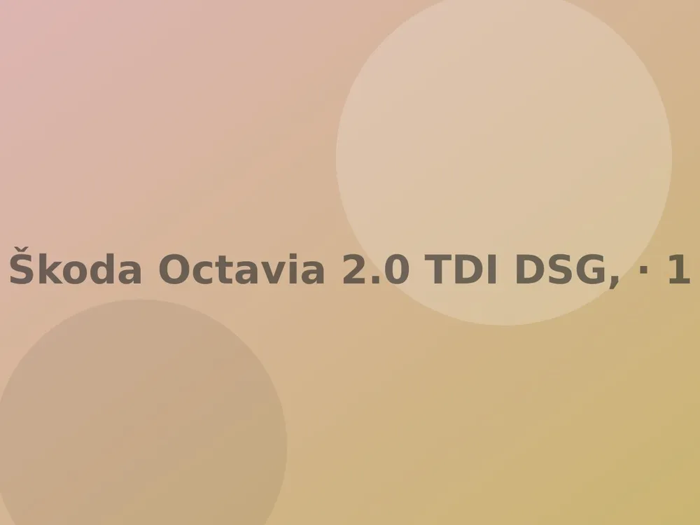 Škoda Octavia 2.0 TDI DSG, 2019