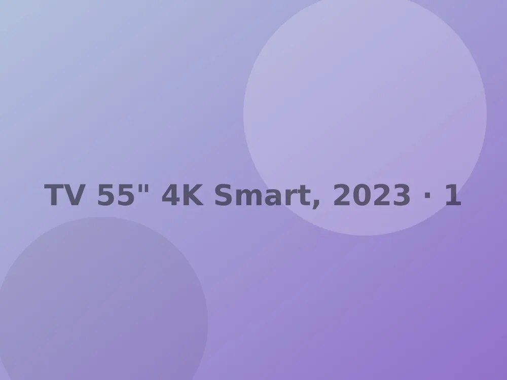 TV 55" 4K Smart, 2023