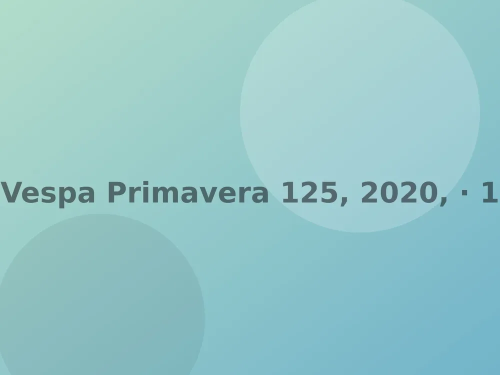 Vespa Primavera 125, 2020, 6 200 km