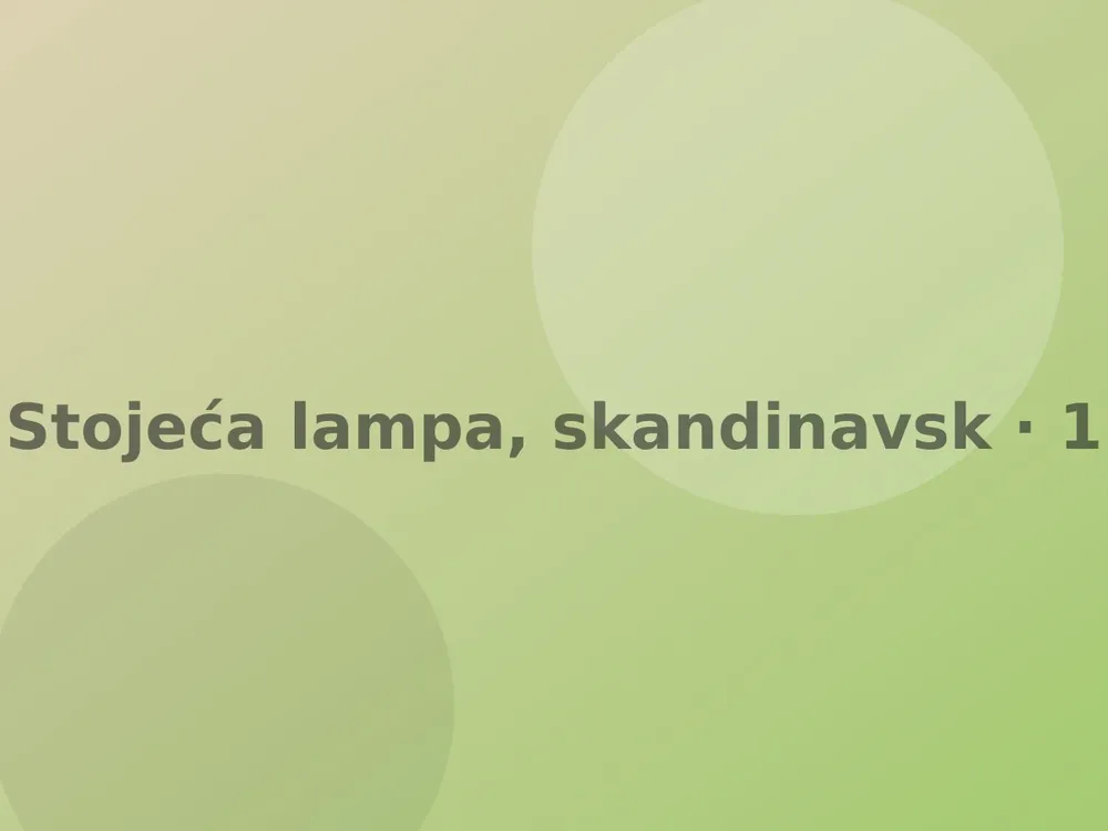 Stojeća lampa, skandinavski stil