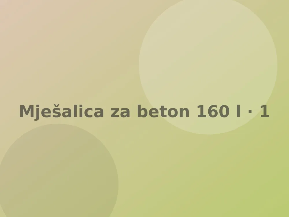 Mješalica za beton 160 l