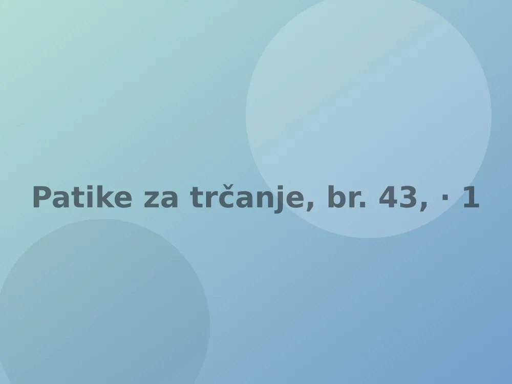 Patike za trčanje, br. 43, nove