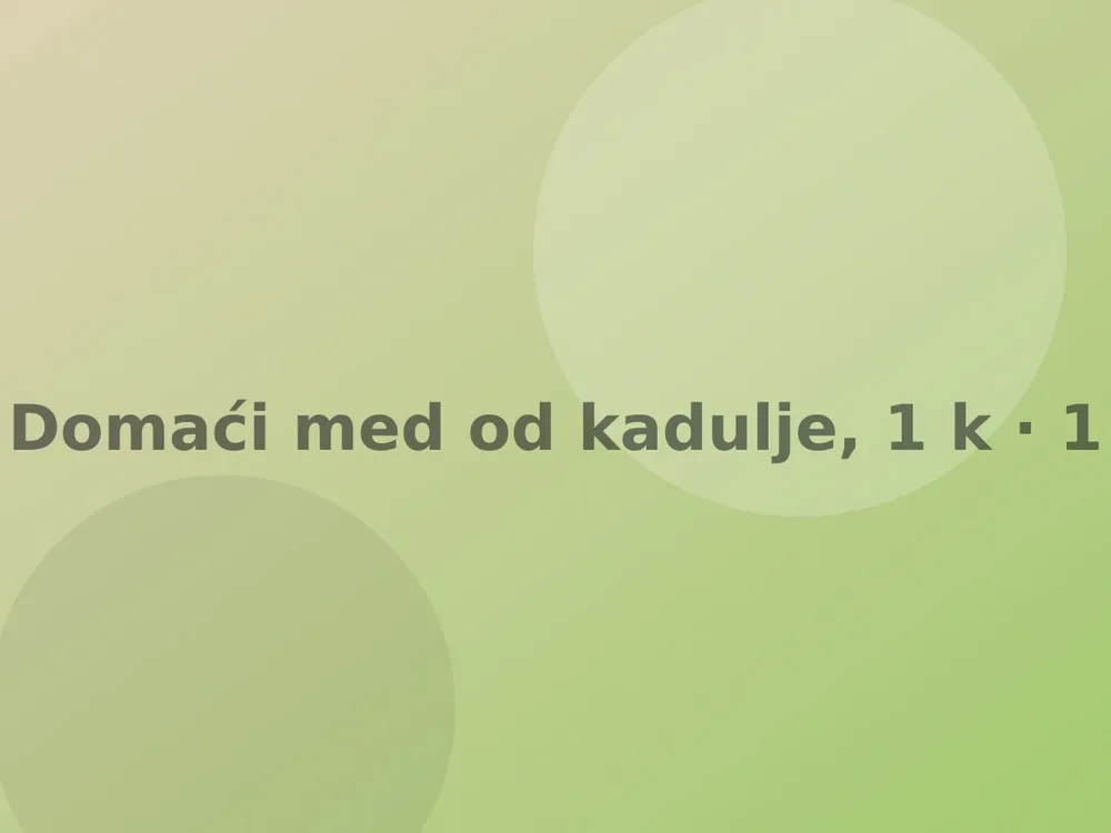 Domaći med od kadulje, 1 kg