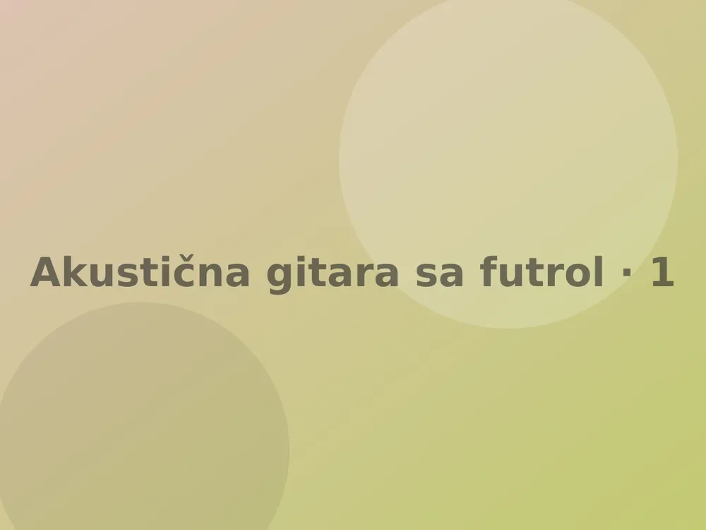 Akustična gitara sa futrolom