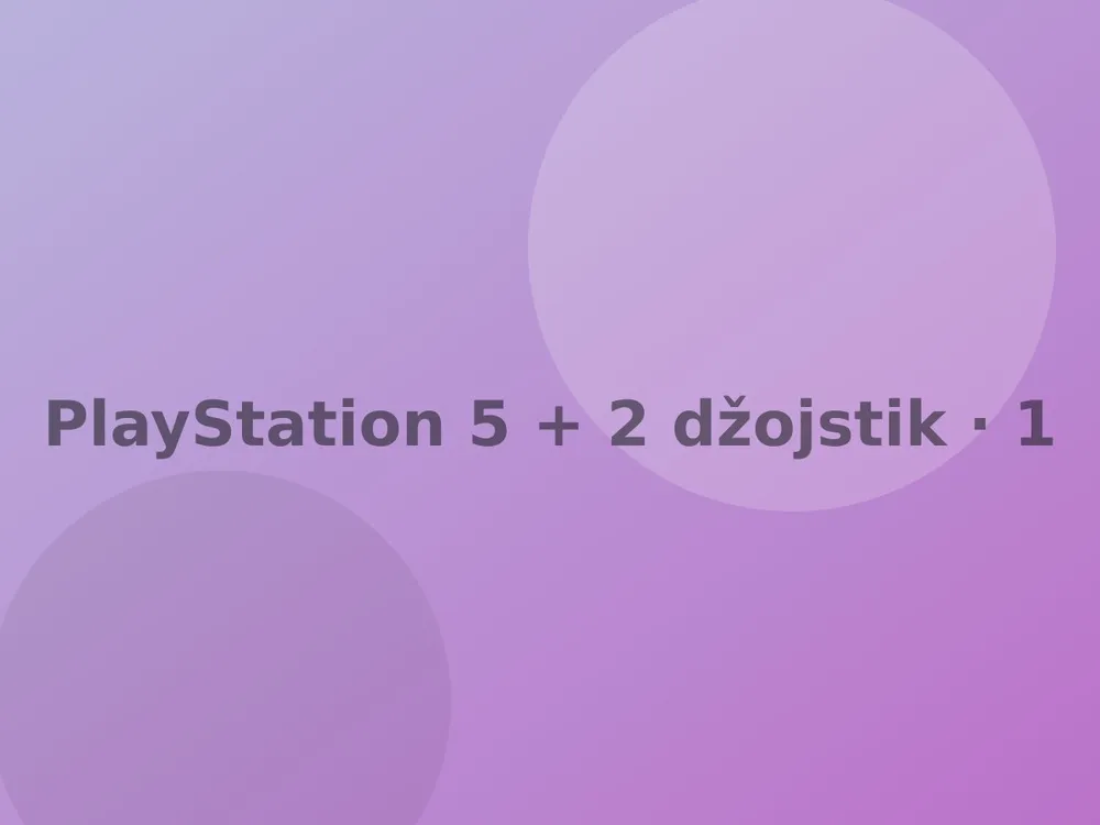 PlayStation 5 + 2 džojstika + 4 igre