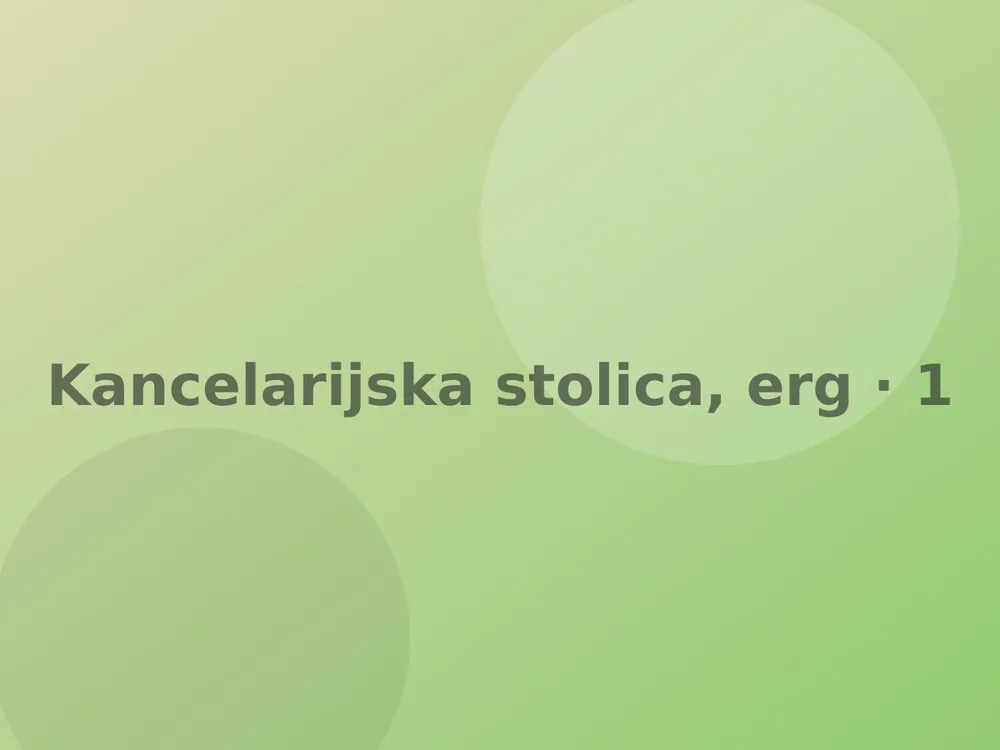 Kancelarijska stolica, ergonomska, mrežasta