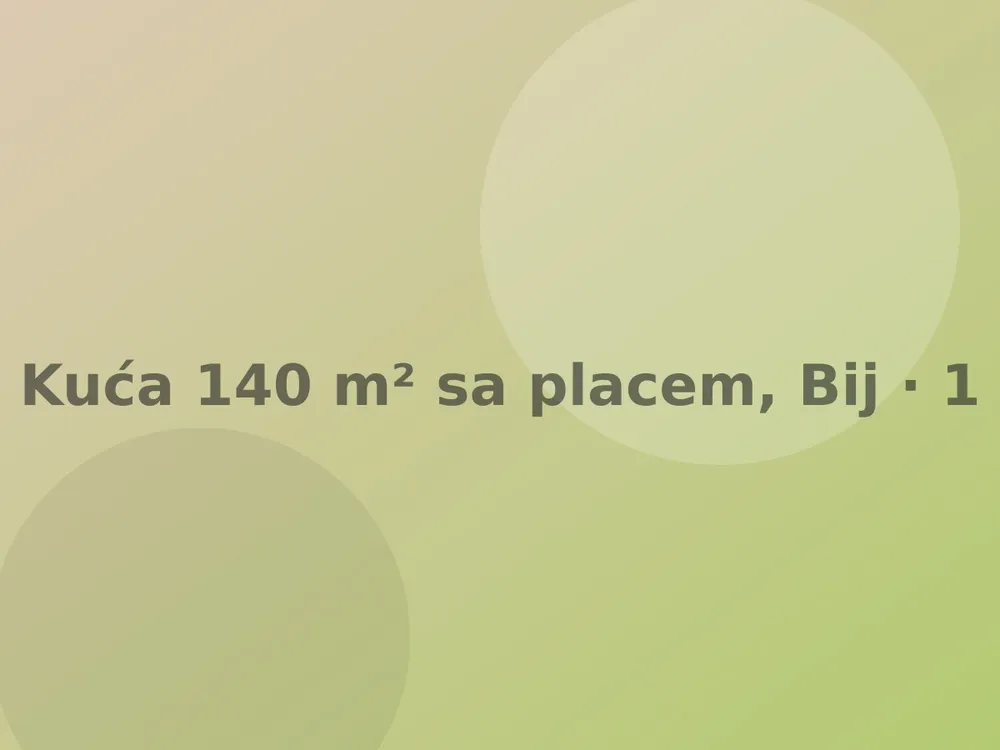 Kuća 140 m² sa placem, Bijelo Polje
