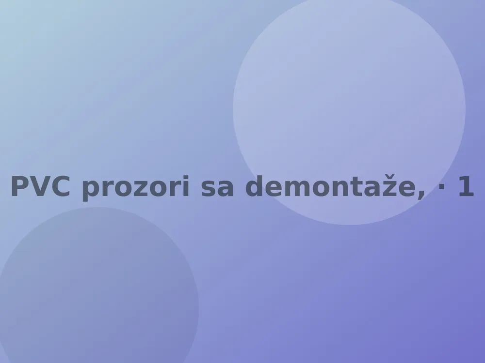 PVC prozori sa demontaže, 3 komada