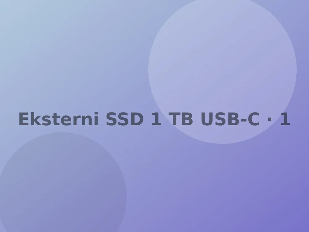 Eksterni SSD 1 TB USB-C