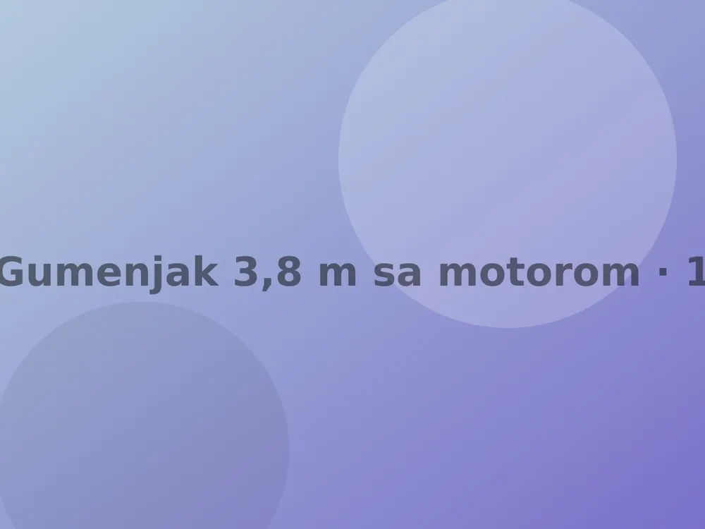 Gumenjak 3,8 m sa motorom 15 KS